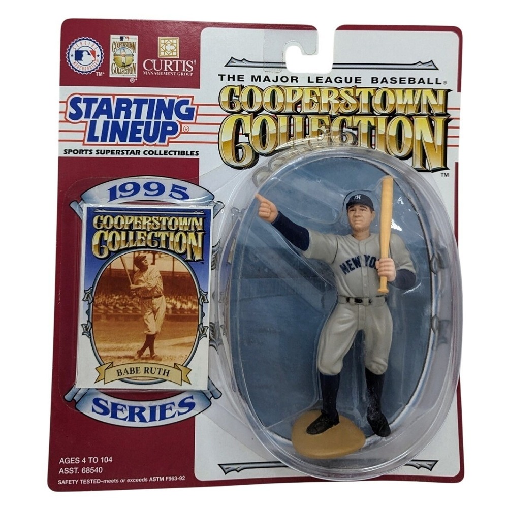 1995 Starting Lineup Cooperstown Collection Babe Ruth New York Yankees Figure
